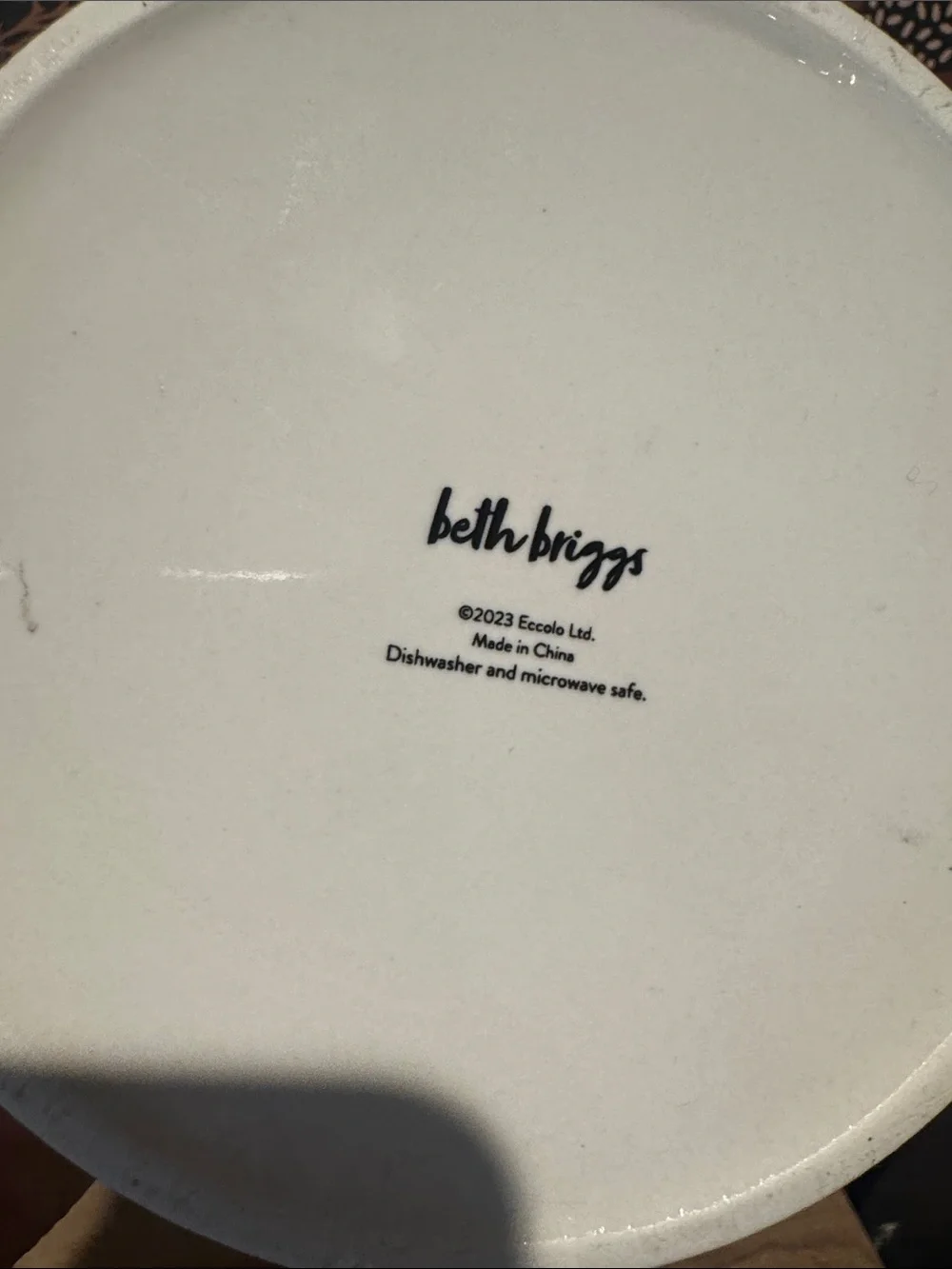 NWOT | Beth Briggs Holiday dog bowl